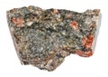 natural raw gneissoid granite mineral cutout Royalty Free Stock Photo