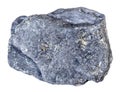 specimen of natural raw molybdenite mineral cutout Royalty Free Stock Photo