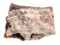 specimen of natural raw nepheline rock cutout Royalty Free Stock Photo