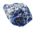 specimen of natural raw sodalite rock cutout Royalty Free Stock Photo