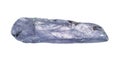 natural rolled tanzanite crystal cutout