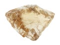 natural yellow scapolite crystal cutout