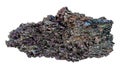 specimen of rough carborundum mineral cutout