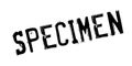 Specimen rubber stamp