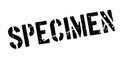 Specimen rubber stamp