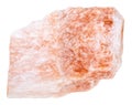 Specimen of Selenite stone isolated Royalty Free Stock Photo