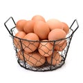 speckled brown chicken egg. Royalty Free Stock Photo