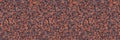 Speckled Classic Blue Orange Confetti Seamless Border Pattern. Dense Packed Speckled Fibre Flecks Banner Background. Abstract