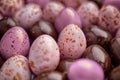 Speckled Wonders: A Collection of Easter Eggs Royalty Free Stock Photo