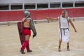 Gladiators in Arles Camargue en France Royalty Free Stock Photo