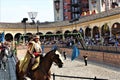 Germany, Rust - May 2023 - Amazing spectacle in the area of Spain in the Europa Park