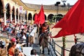 Germany, Rust - May 2023 - Amazing spectacle in the area of Spain in the Europa Park