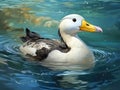 Spectacled Eider  Made With Generative AI illustration Royalty Free Stock Photo