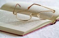 Spectacles and Book Royalty Free Stock Photo