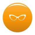 Spectacles without diopters icon orange Royalty Free Stock Photo