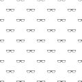 Spectacles with diopters pattern seamless vector Royalty Free Stock Photo