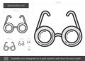 Spectacles line icon. Royalty Free Stock Photo