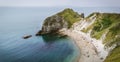 Beautiful summerly day with an impressive view to the Jurassic Coast, England