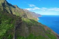 Panoramic landscape of Na Pali Coast National Park, Kauai, Hawaii Royalty Free Stock Photo