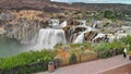 Spectacular aerial view of Shoshone Falls or Niagara of the West, Snake River, Idaho, USA Royalty Free Stock Photo