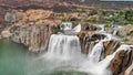 Spectacular aerial view of Shoshone Falls or Niagara of the West, Snake River, Idaho, USA Royalty Free Stock Photo