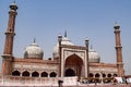 The spectacular architecture of the Great Friday Mosque Jama Masjid in Delhi during Ramzan season, the most important Mosque in