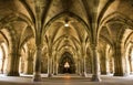 Spectacular architecture inside the University of Glasgow main building. Royalty Free Stock Photo