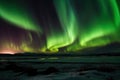 spectacular aurora borealis dance across the sky, a result of solar flares and geomagnetic storms