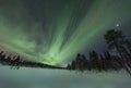 Spectacular aurora borealis (northern lights). Royalty Free Stock Photo