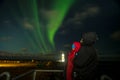 Spectacular auroral display over the Iceland island
