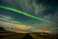 Spectacular auroral display over the Iceland island