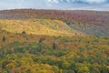 Spectacular Autumn Color View from Oberg Mountain, Lutsen, Minnesota Royalty Free Stock Photo