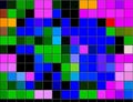 Spectacular background in the form of squares in red, orange, yellow, green, light blue, blue and black Royalty Free Stock Photo