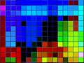 Spectacular background in the form of squares in red, orange, yellow, green, light blue, blue and black Royalty Free Stock Photo