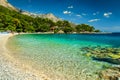 Spectacular bay and beach, Brela, Dalmatia region, Croatia, Europe Royalty Free Stock Photo
