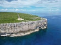 View of the Bluff the rock structure cliff in Cayman Brac Cayman islands