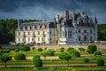 Spectacular bushes in the ornamental garden of Chenonceau castle, France Royalty Free Stock Photo