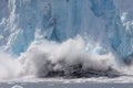 Spectacular calving glacier