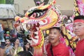 Spectacular Chinese dragon head, in 2020 Chinese New Year festival