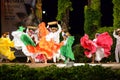 Spectacular classical dance group from Colombia at Folklore Festival stage,Varna Bulgaria Royalty Free Stock Photo