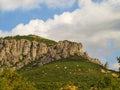 Spectacular cliffs at Meteora, Greece Royalty Free Stock Photo