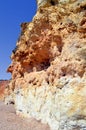 Spectacular cliffs on Nova Beach Royalty Free Stock Photo