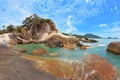 The spectacular cliffs. Similan Islands.