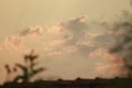 Spectacular cloud formation in the evening after the sunset at my village. Color turned orange and dark fume made the view awesome