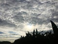 The spectacular clouds are over the German countryside