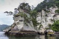 Spectacular coastline in Matsushima, traditionally regarded as o Royalty Free Stock Photo