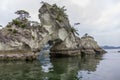 Spectacular coastline in Matsushima, traditionally regarded as o Royalty Free Stock Photo