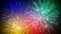 Spectacular Colorful Fireworks Display Celebration Festive Event Background Royalty Free Stock Photo