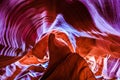 The spectacular colors and shapes of a slot canyon in Arizona