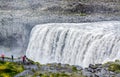 Spectacular Dettifoss waterfall in Iceland in summer Royalty Free Stock Photo